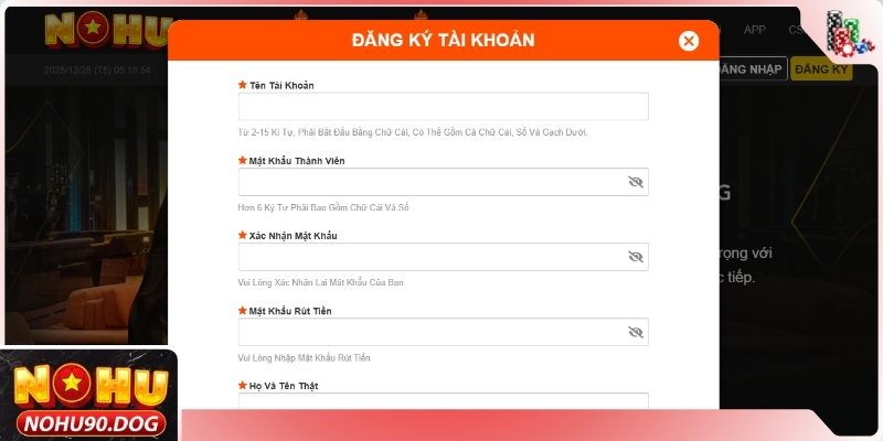 Hướng dẫn cách thức để đăng ký NOHU90 siêu nhanh